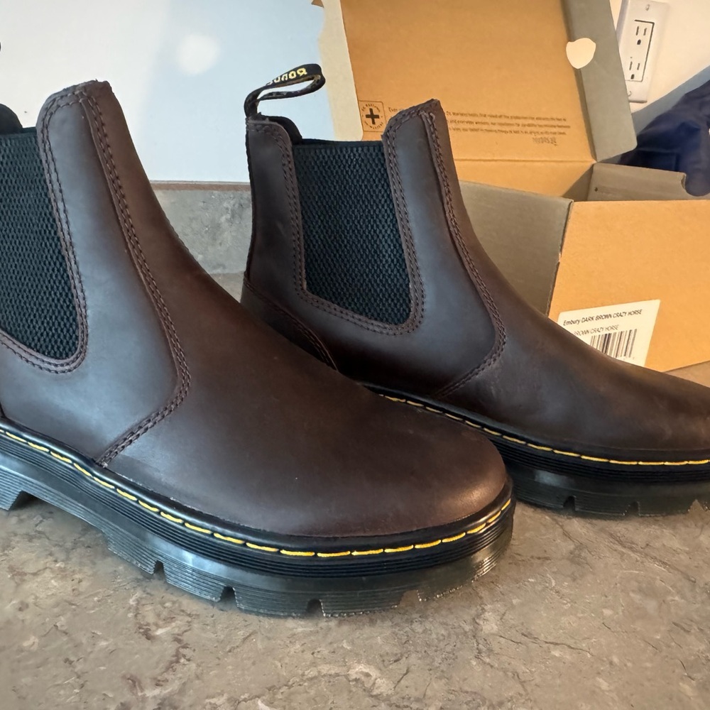 Dr. Martens Brown Leather Chelsea Boots